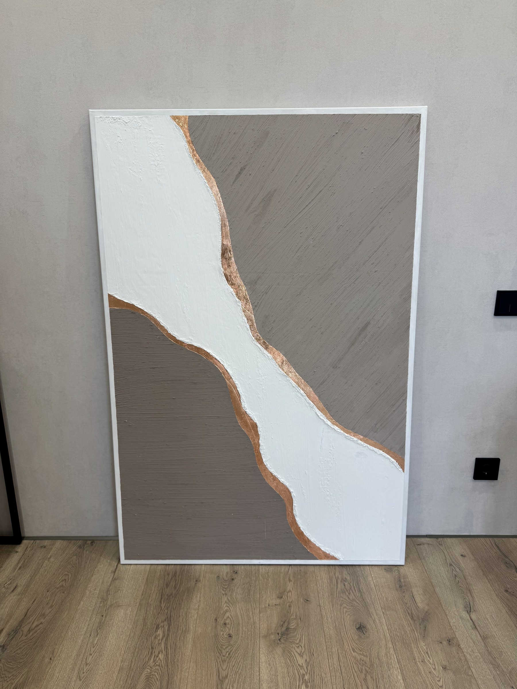 In situ — leaning at wall